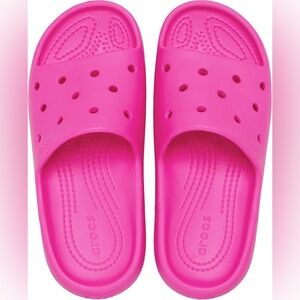 CROCS Women’s Classic Slides Size 7 Vibrant Pink